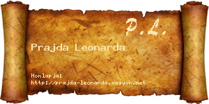 Prajda Leonarda névjegykártya